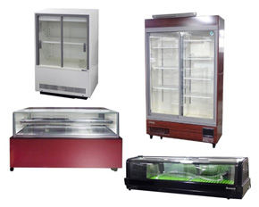 冷蔵、冷凍、冷蔵冷凍ショーケース