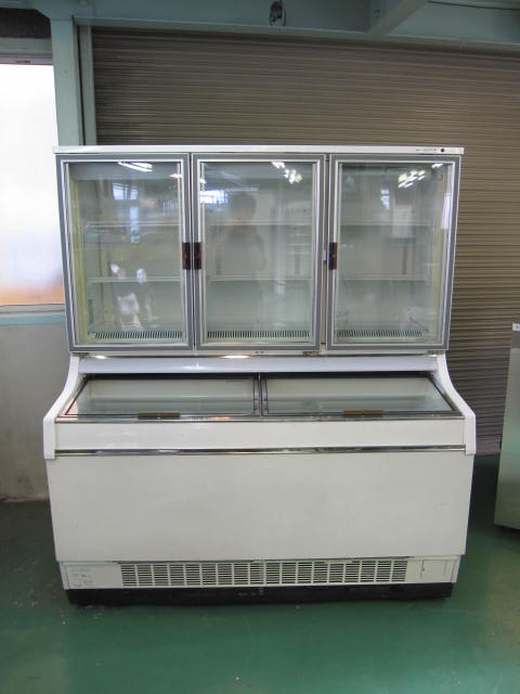 厨房機器 サンデンデュアル型冷凍ショーケース GSR-D1503Y-C