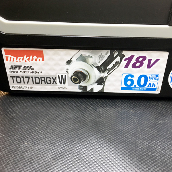 マキタ 充電式インパクトドライバ TD171DRGXW 充電式インパクトドライバ TD171DRGXW