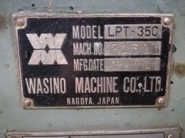 ワシノ/WASINO 汎用旋盤 LPT-35C 汎用旋盤 LPT-35C