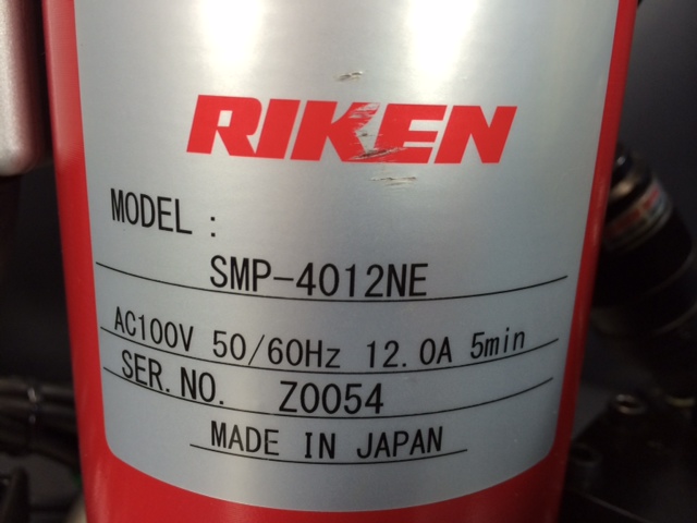 理研機器/RIKEN 電動油圧ポンプ SMP-4012NE 電動油圧ポンプ SMP-4012NE