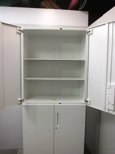 コクヨ 扉付きA4クリアケース・両開き上下書庫 BWUH-SU59SAWN 扉付きA4クリアケース・両開き上下書庫 BWUH-SU59SAWN