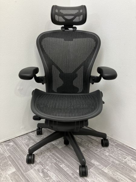 HermanMiller/ハーマンミラー ヘッドレスト付き可動肘アーロンチェア AE113AWB-0001 ヘッドレスト付き可動肘アーロンチェア AE113AWB-0001