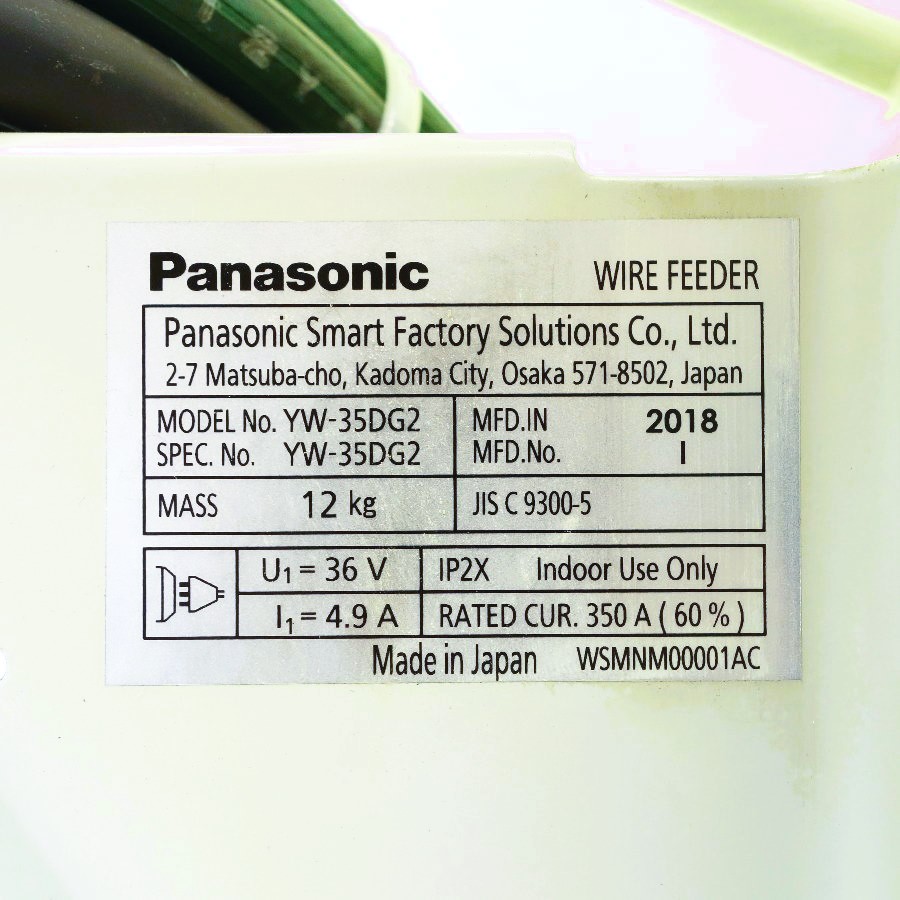 Panasonic/パナソニック フルデジタル半自動溶接機 YD-350VR1 フルデジタル半自動溶接機 YD-350VR1