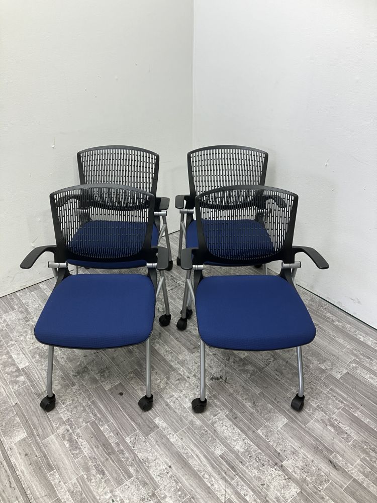 オカムラ 固定肘付グラータチェア4脚セット 8142GA 固定肘付グラータチェア4脚セット 8142GA