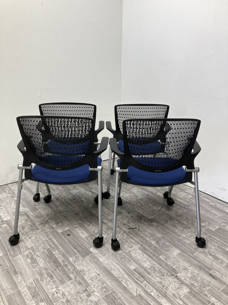 オカムラ 固定肘付グラータチェア4脚セット 8142GA 固定肘付グラータチェア4脚セット 8142GA