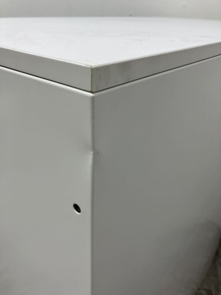 クロガネ 天板付きA4クリアケース書庫 white 天板付きA4クリアケース書庫 white