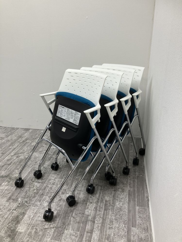 コクヨ ピエガチェア4脚セット CK-M720PAWG4T4-W ピエガチェア4脚セット CK-M720PAWG4T4-W