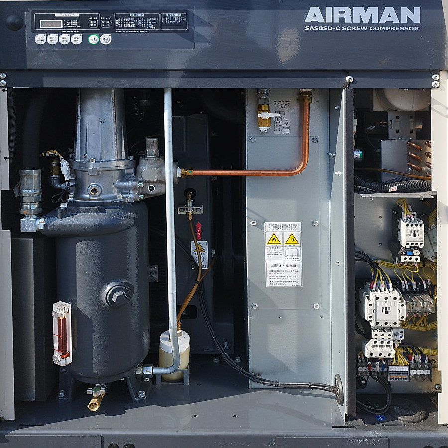 AIRMAN/北越工業/エアマン スクリューコンプレッサー SAS8SD-6C スクリューコンプレッサー SAS8SD-6C
