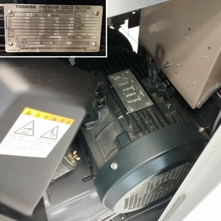 愛知県にて アネスト岩田 5馬力コンプレッサ CFP37CF-8.5D を買取致しました。