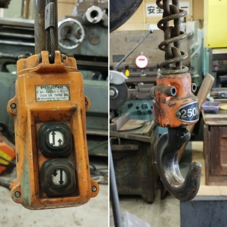 静岡県にて 日立 ジブクレーン250kg JR3-103 1/4SN2 を買取致しました。