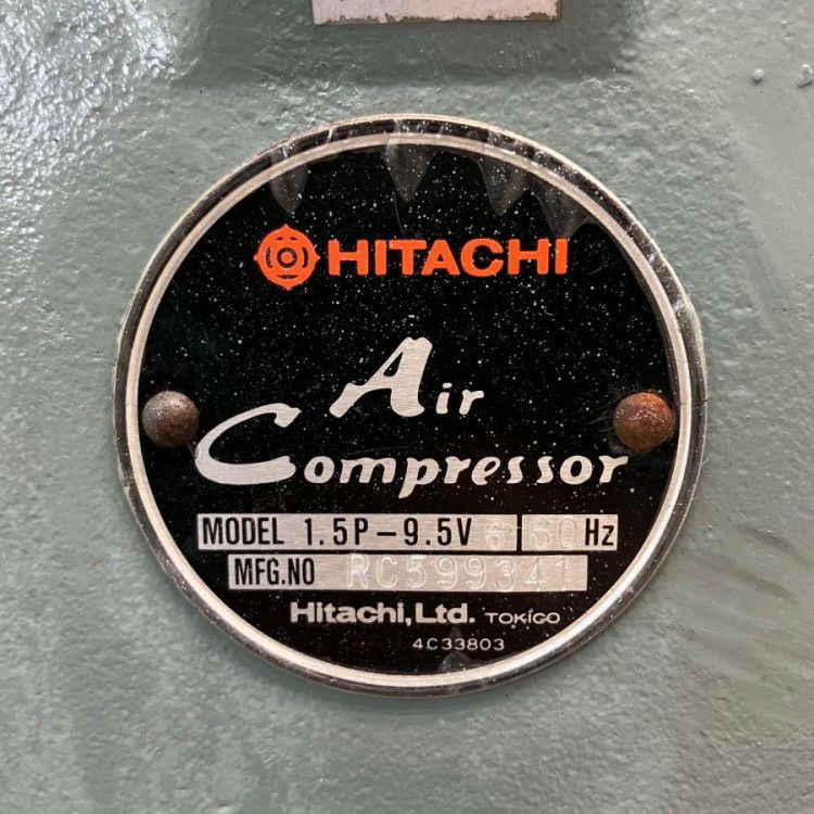 愛知県にて 日立 2馬力給油式レシプロコンプレッサー 1.5P-9.5VD6 を買取致しました。