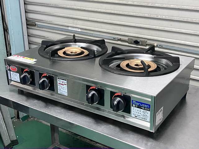 三重県にて マルゼン 卓上2口ガスコンロ M-222C を買取致しました。