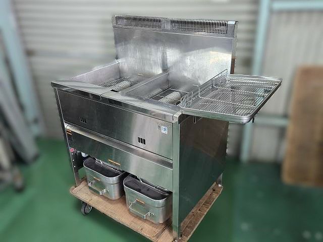 岐阜県にて タニコー 2槽ガスフライヤー TGFL-B85CW-U を買取致しました。