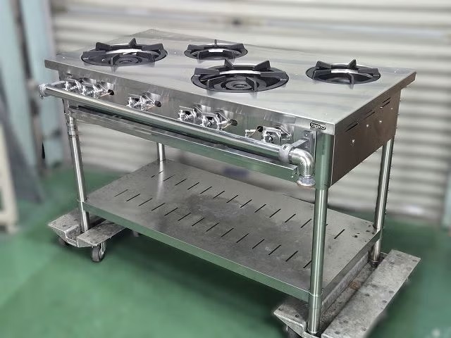 静岡県にて タニコー 4口ガステーブル S-TGT-120 を買取致しました。